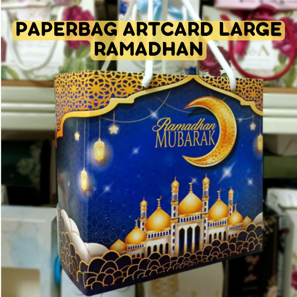 [READYSTOCK] 10 PCS RAMADHAN PAPERBAG ARTCARD LARGE /PACKAGING KURMA /KOTAK KURMA /RAMADHAN BOX / GIFTBOX RAMADHAN MURAH